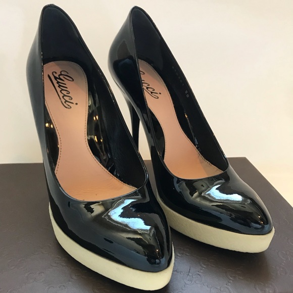 Gucci patent platform pumps (💯 authentic) - Picture 1 of 4